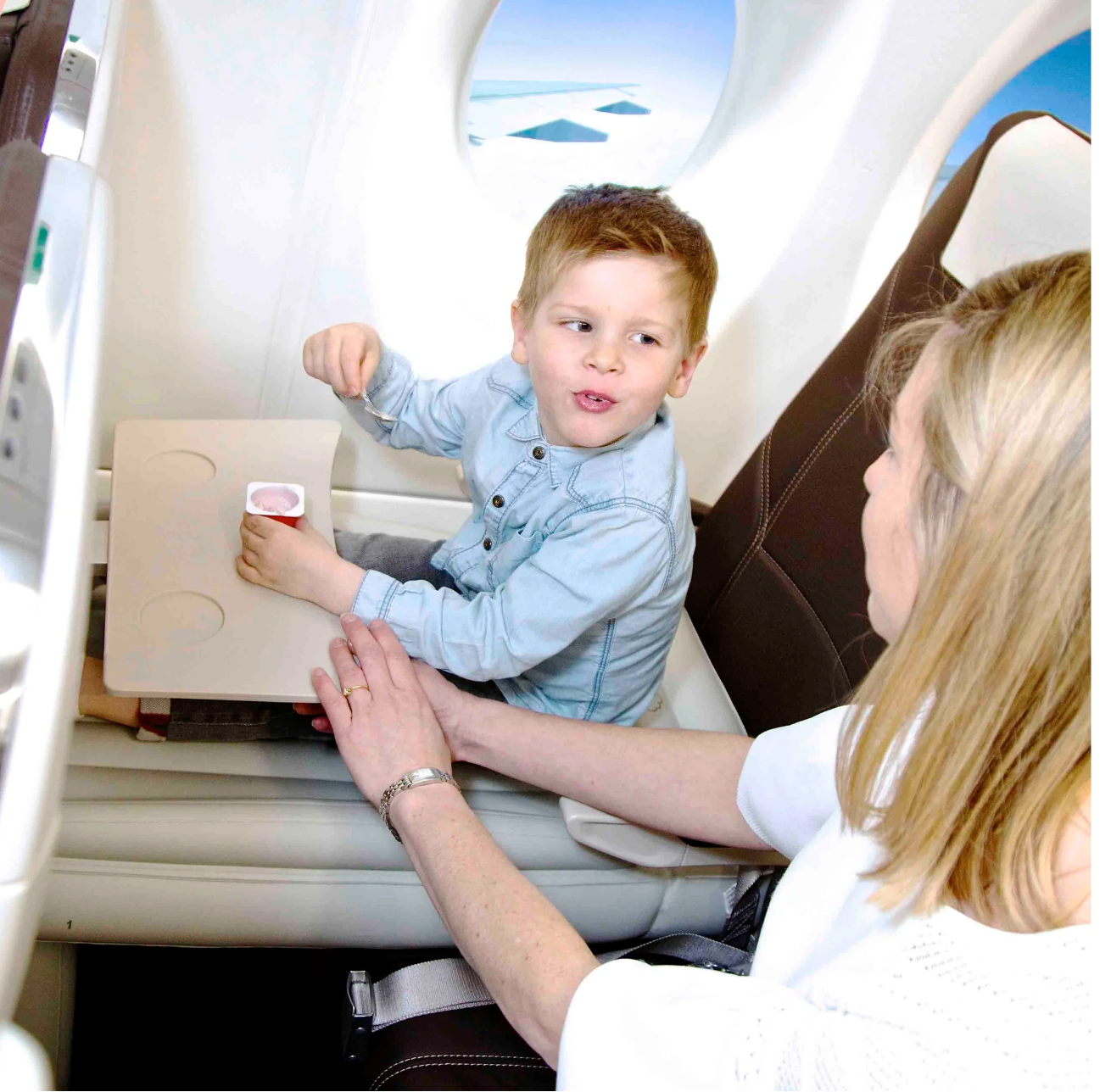 Kids Travel Air Bed – Inflatable Plane Sleep Mattress