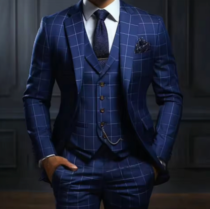 Lightweight Grey 3-Piece Summer Business Suit