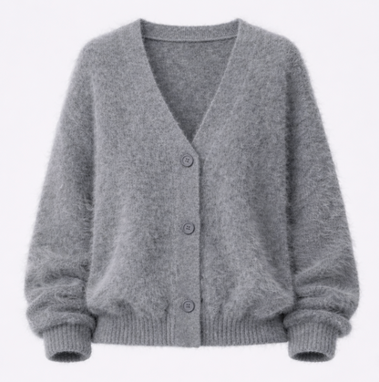 Cozy Women's Open Front Knitted Sweater - Luxivelle