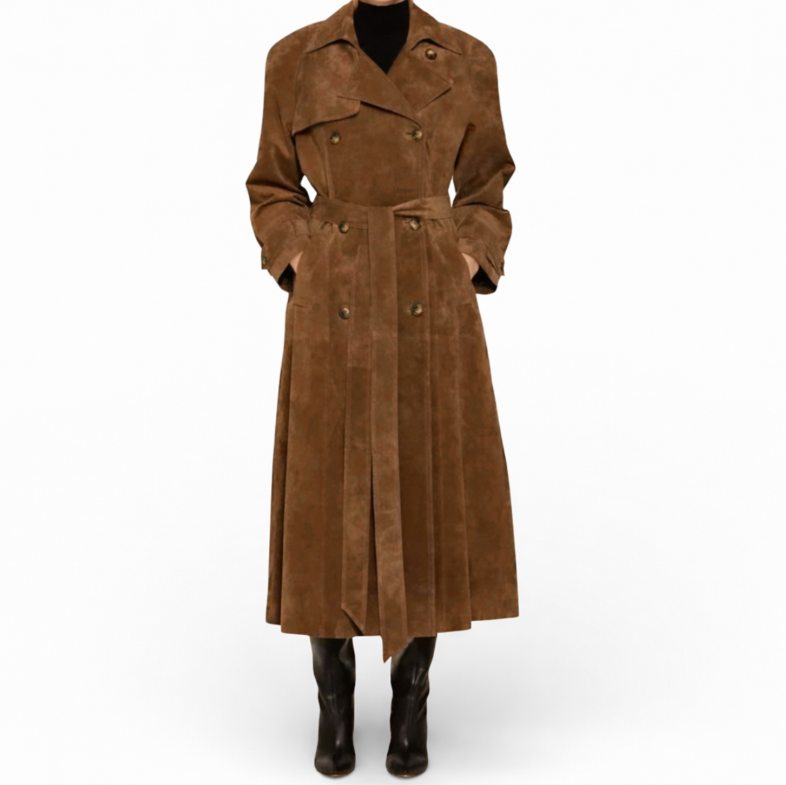 Classic Double Breasted Rain Coat - Luxivelle