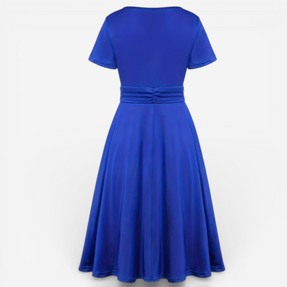Elegant Ladies' Off-Center Evening Dress