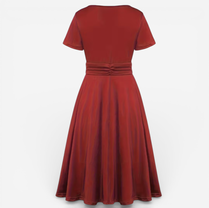 Elegant Ladies' Off-Center Evening Dress