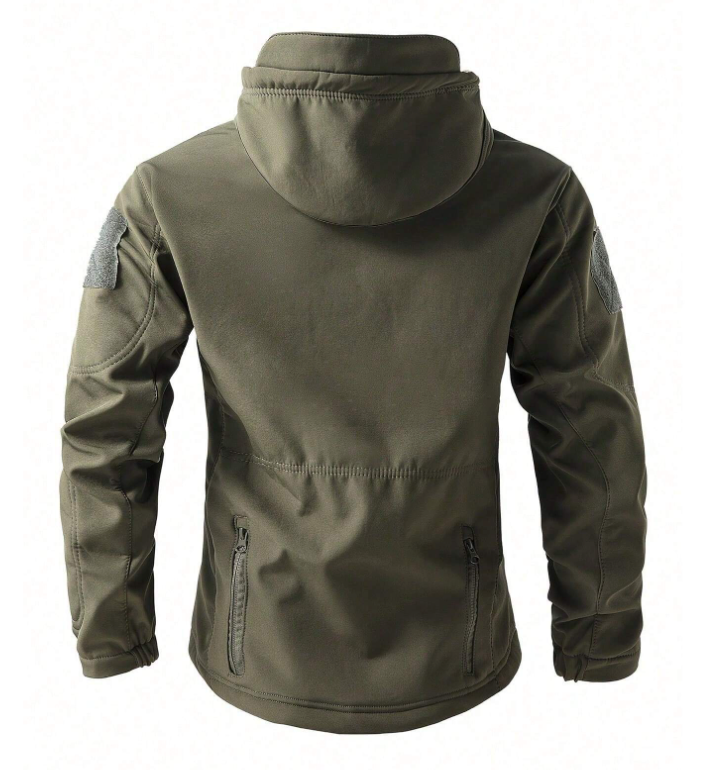 Waterproof Windproof Outdoor Jacket with Fleece and Pockets