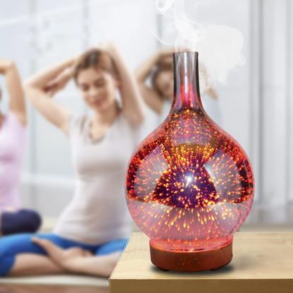 Colorful Glass Aromatherapy Diffuser with LED Light