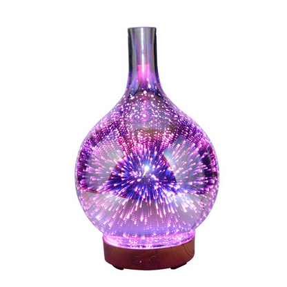 Colorful Glass Aromatherapy Diffuser with LED Light