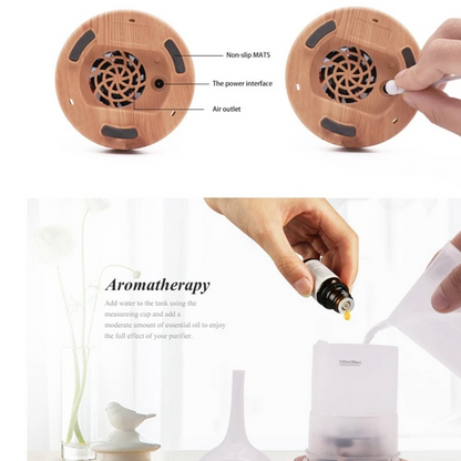 Colorful Glass Aromatherapy Diffuser with LED Light