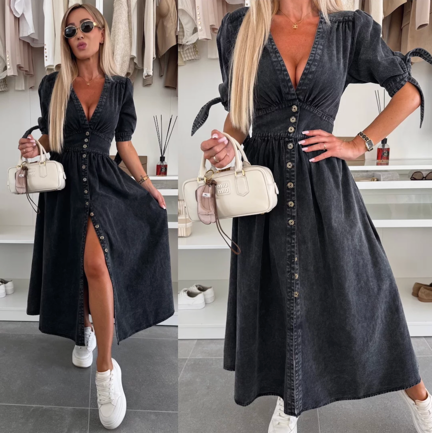 Ella | Stylish fashion denim dress