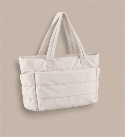 Stylish Quilted Tote Handbag (Black)