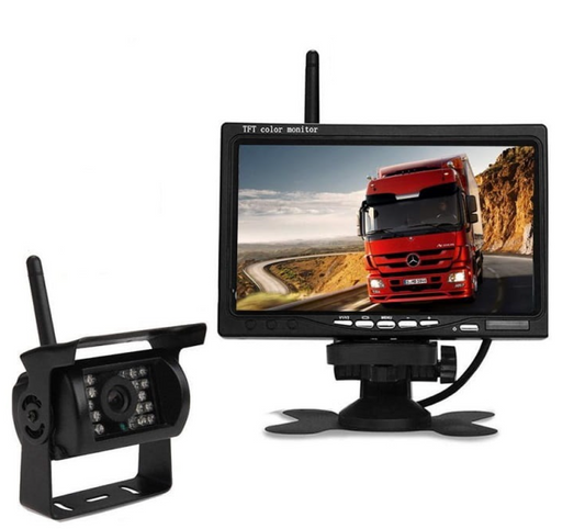 Trailer RV Wireless Rear View Camera System with 7 Monitor - Luxivelle