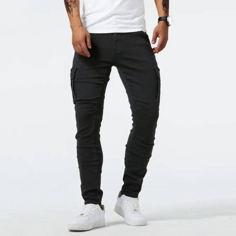 Pablo Cargo Pants for Women - 4-Way Stretch Denim, Casual & Stylish-2