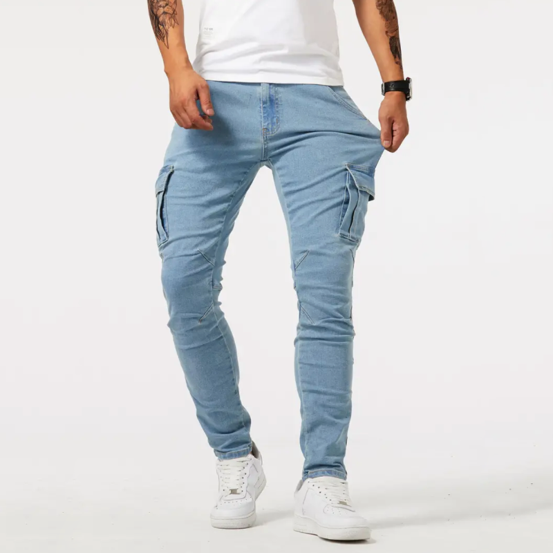 Pablo Cargo Pants for Women - 4-Way Stretch Denim, Casual & Stylish-3