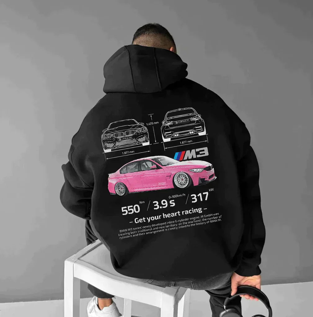 Jace Oversized Hoodie – Soft Fabric, Automotive Design for Car Enthusiasts-5
