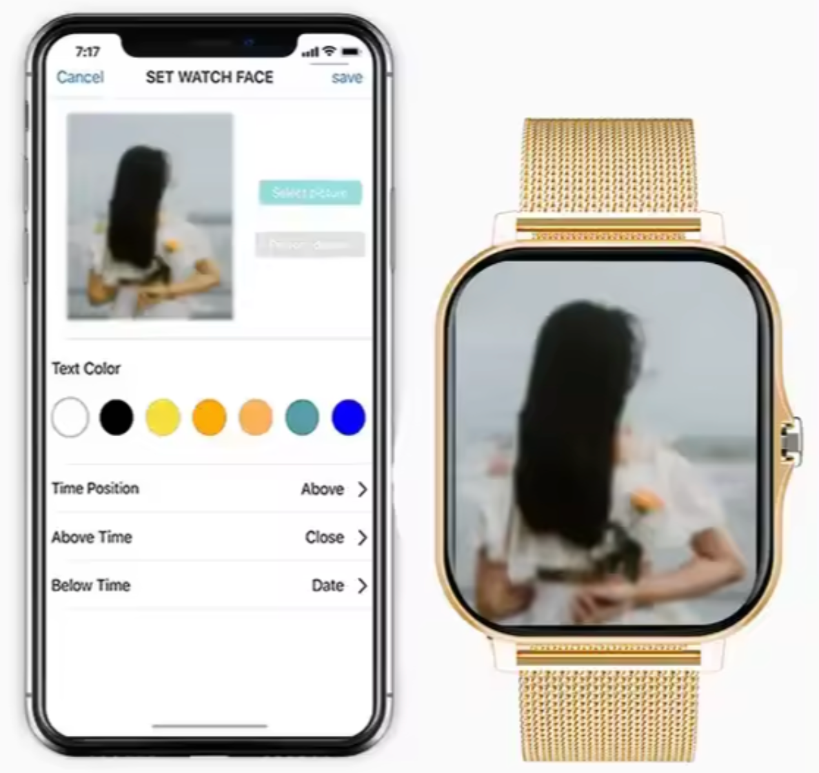 Stylish Women's Fitness Smartwatch with Health Tracking