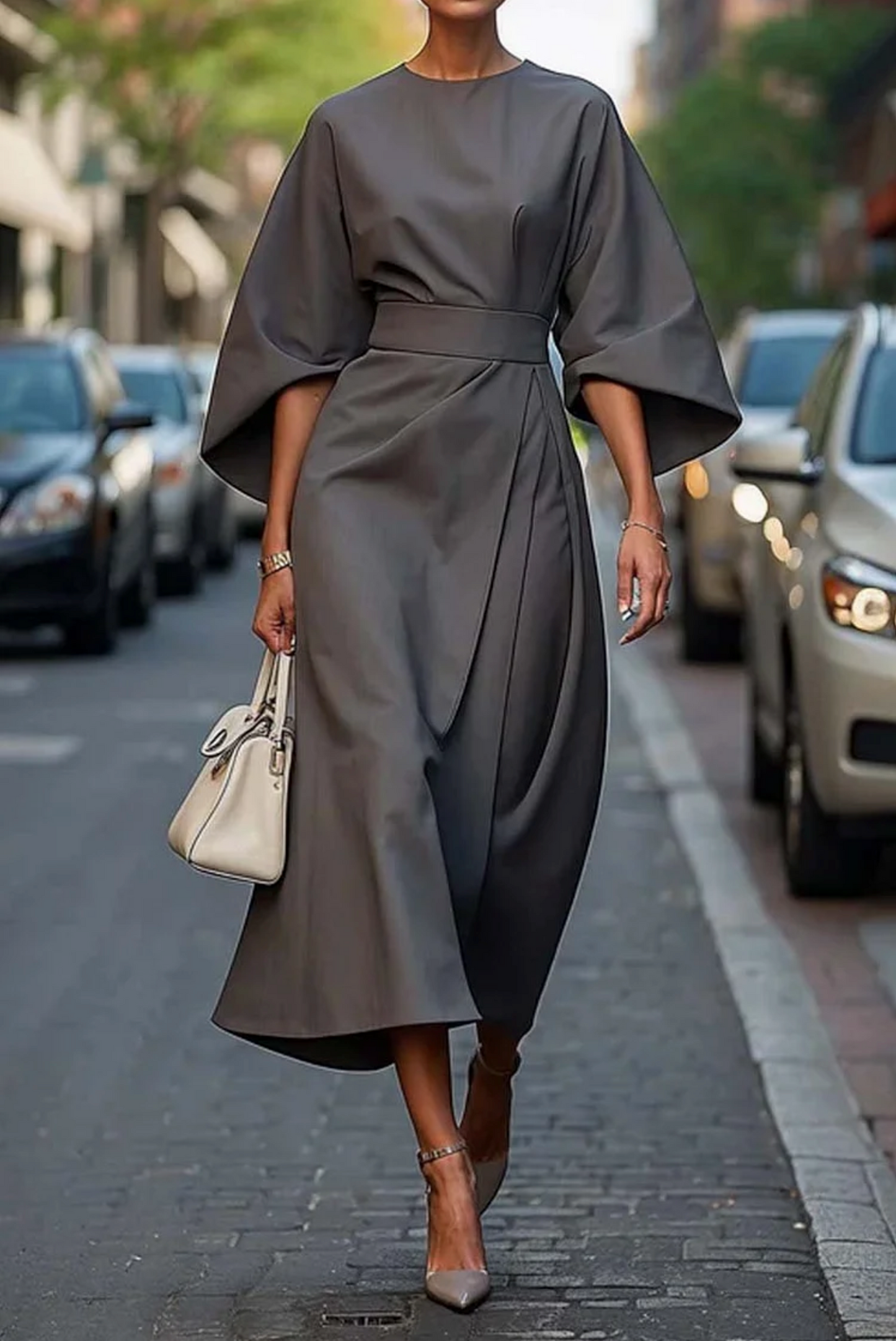 Elegant Dress with Long Sleeves