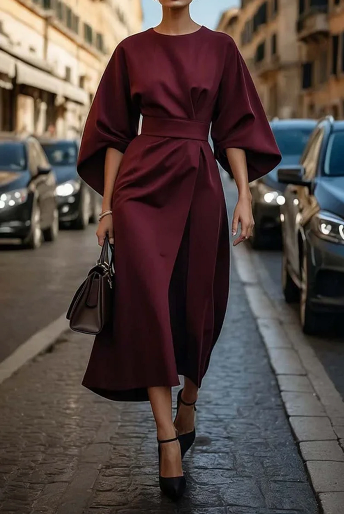 Elegant Dress with Long Sleeves