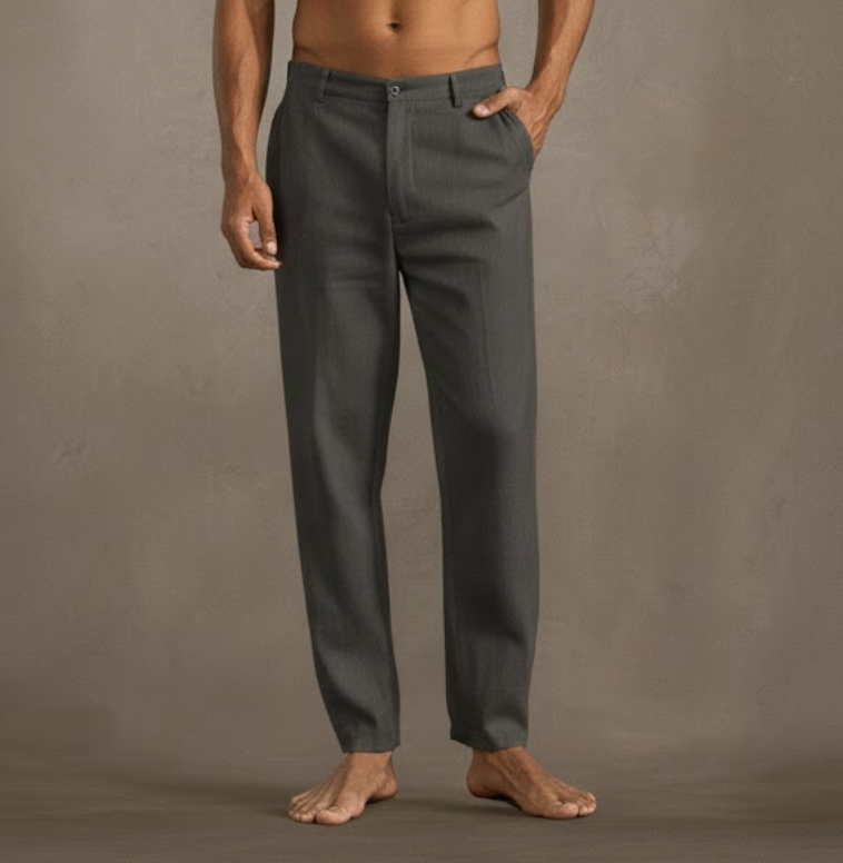 Lightweight Linen Pants for Men Straight Leg Casual Style