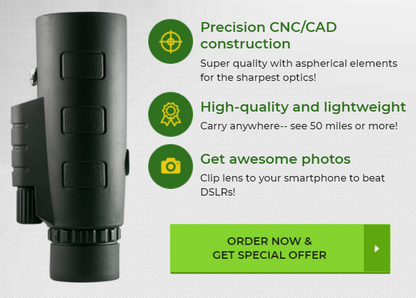Portable HD Monocular Telescope with Phone Mount & Tripod