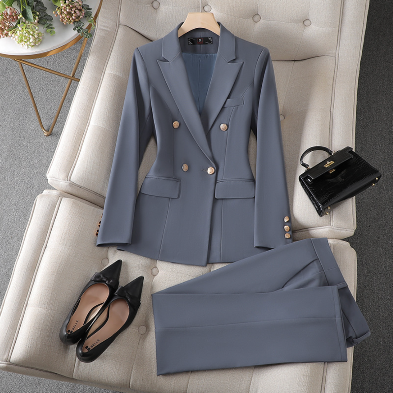 Casual 2-Piece Pantsuit for Ladies