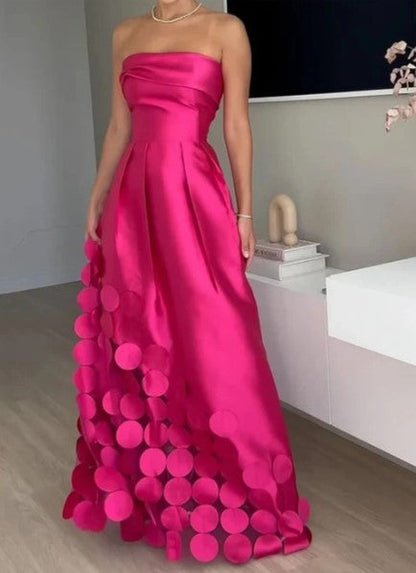 Elegant Knee Length Round Dress