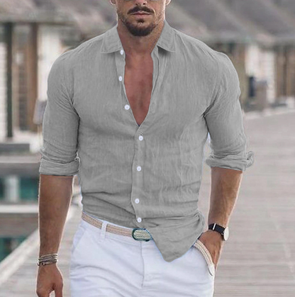 Men's Classic Relaxed Fit Cotton Summer Shirt