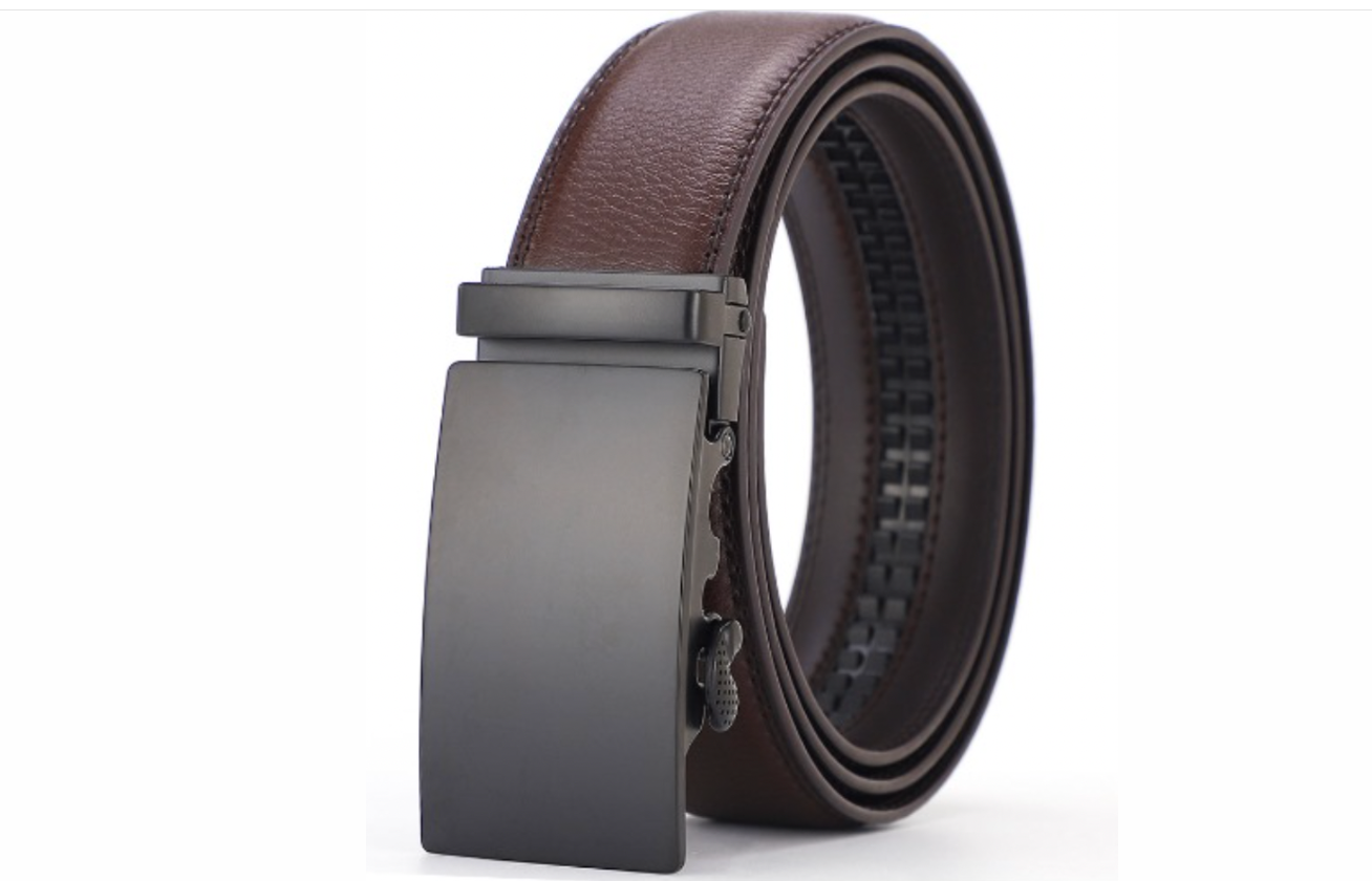 High Quality Leather Belt - Classic Metal Buckle for Men
