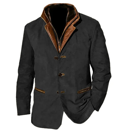 Casual Fit Mens Button Down Jacket - Luxivelle