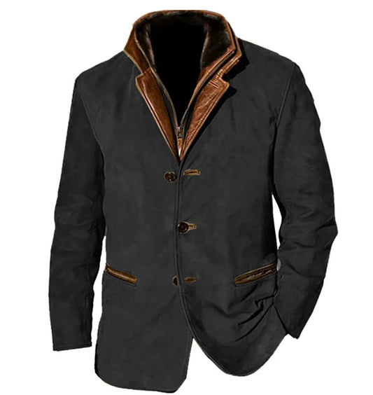 Casual Fit Mens Button Down Jacket - Luxivelle