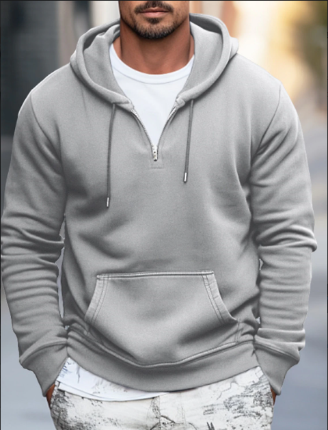 Casual Mens Hooded Sweatshirt with Pockets