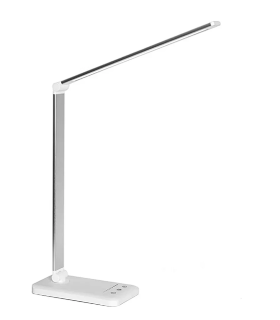 Compact LED Desk Light with USB Port - Adjustable Home Lamp