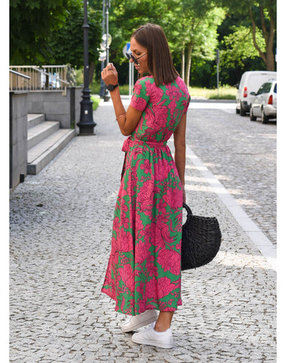 Chic Belly Concealing Maxi Dress