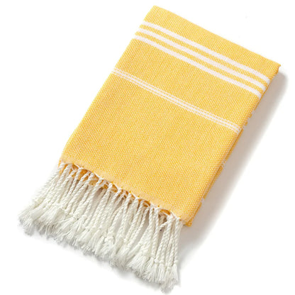Colorful Beach Towels with Tassels, Striped Bath Towels