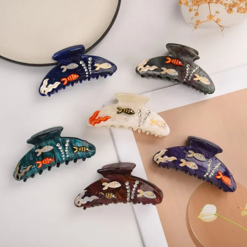 Colorful Ocean Hair Clip for Women