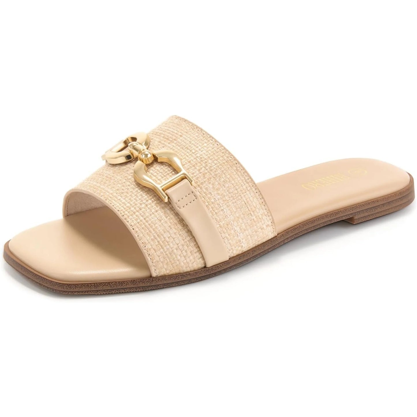 Beachy Brown Strap Sandals - Luxivelle