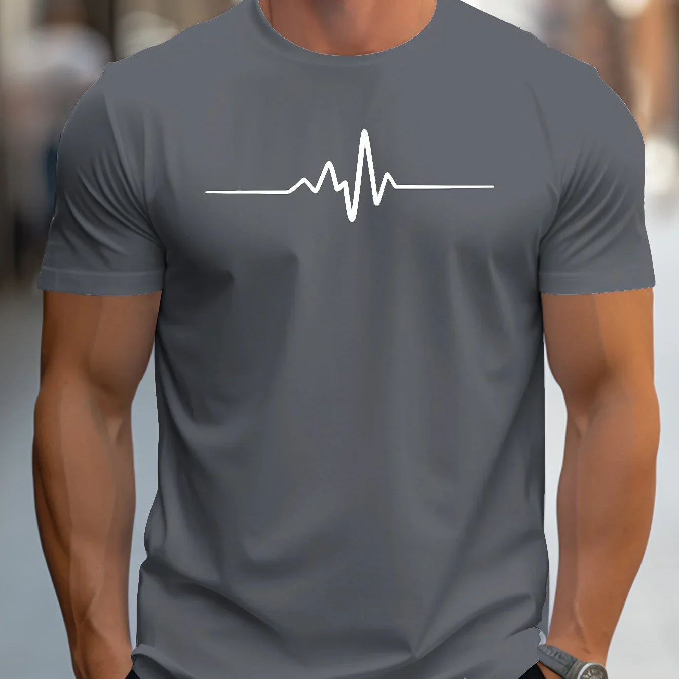 Men's Classic Graphic T-Shirt Comfortable Casual Tee