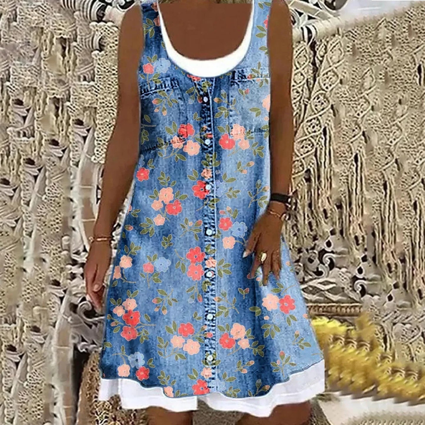 Comfortable Classic Blue Jeans Dress