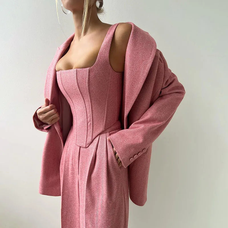 Classic Fit 3 Piece Suit Set