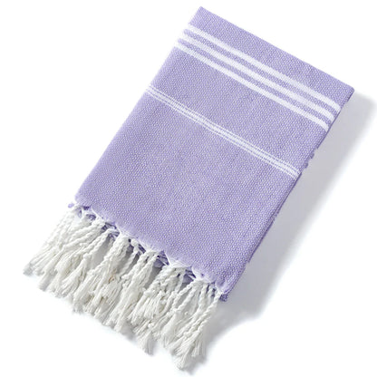 Colorful Beach Towels with Tassels, Striped Bath Towels