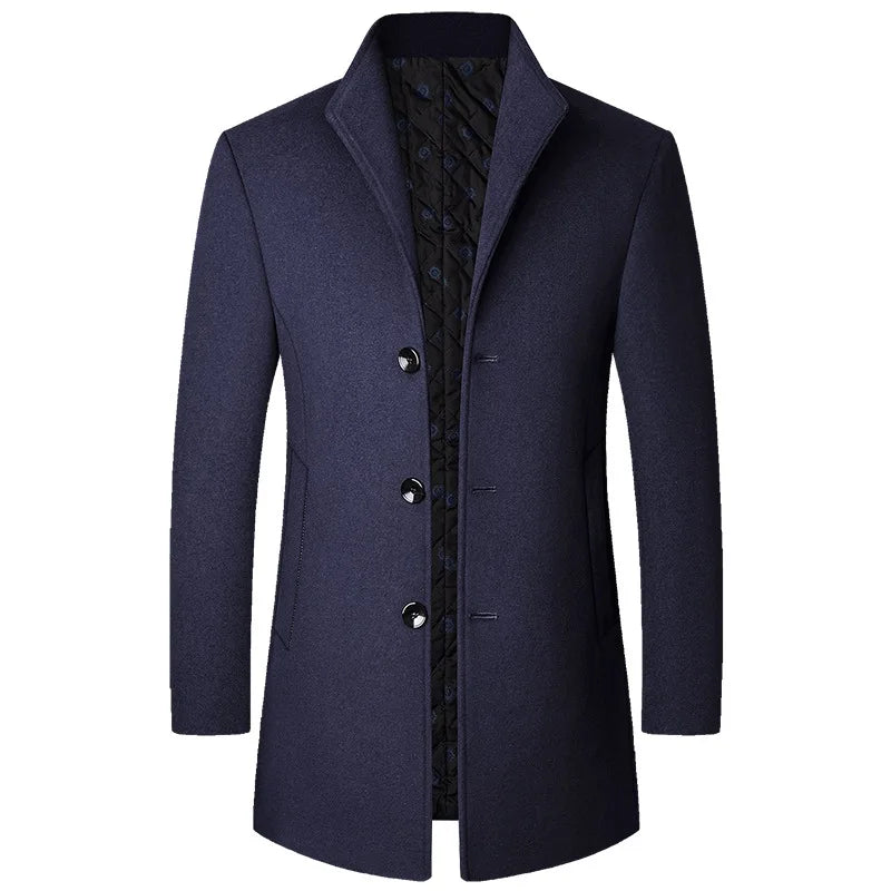 Premium Mens Winter Overcoat with Slim Fit
