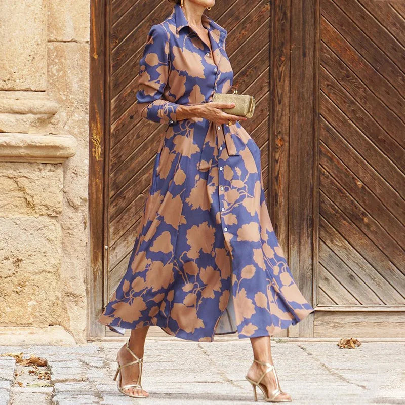 Elegant Women's Long Sleeve Dress - Luxivelle