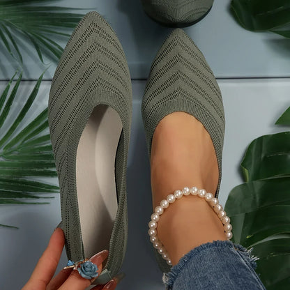 Ladies Classic Flat Slip On Shoes