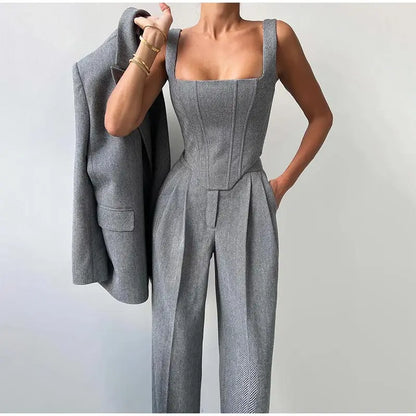 Classic Fit 3 Piece Suit Set
