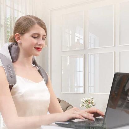 Warm Neck and Shoulder Massage Wrap for Pain Relief