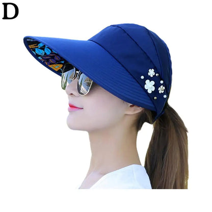 Variant image for Korean Breeze | Wide Brim Sun Hat for Women - Casual Beach Visor-4