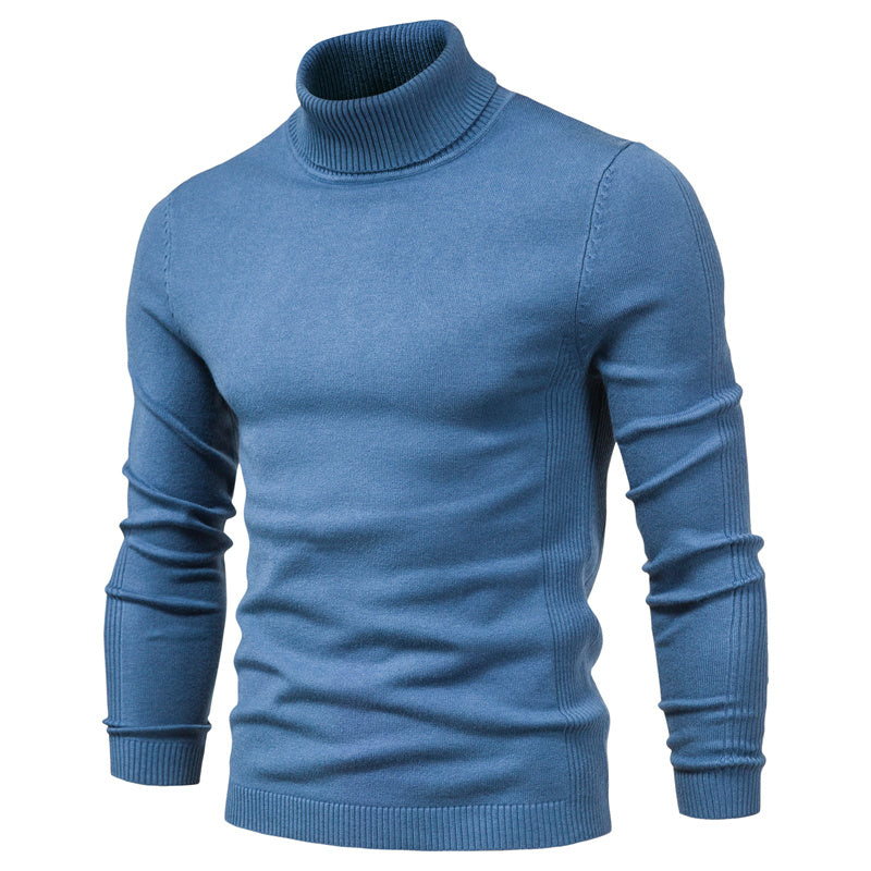 Simple Crew Neck Pullover Sweater for Men