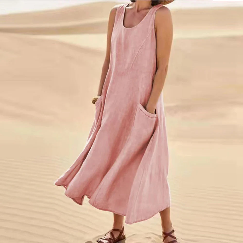 Celine | Women's Summer Midi Dress-5