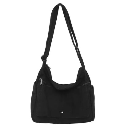 Versatile Canvas Crossbody Messenger Bag for Daily Use
