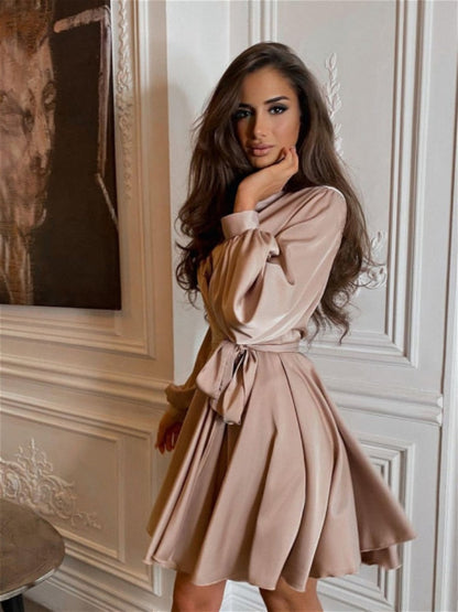 Luxurious Soft Satin Evening Dress