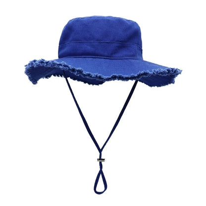 Relaxed Fit Wide Brim Summer Fisherman Hat