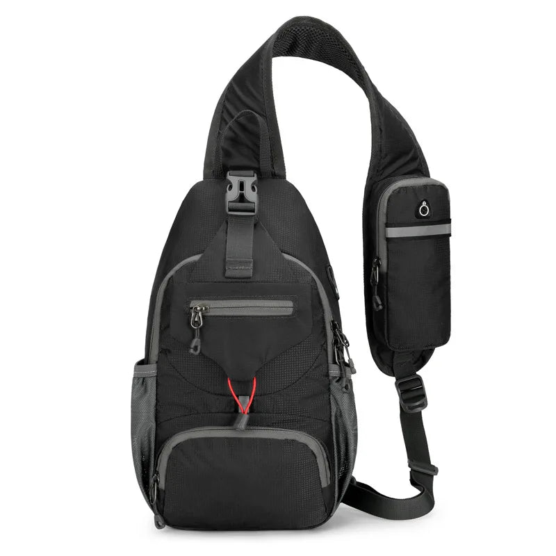 Waterproof Crossbody Daypack with Multiple Pockets