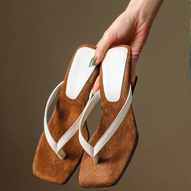 Elegant High Heel Wedge Sandals - Luxivelle
